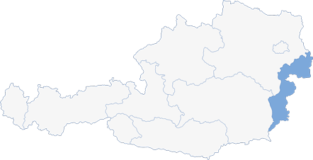 Karte Burgenland in Österreich